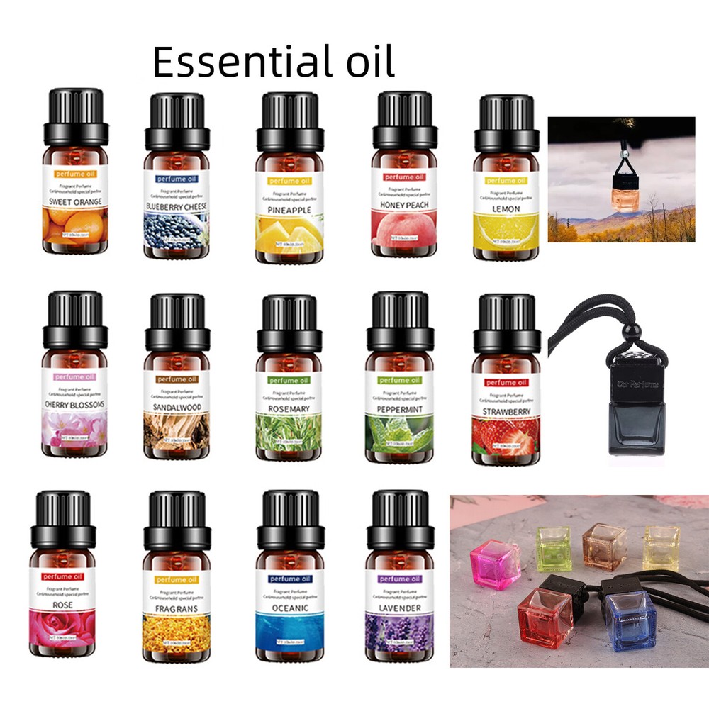Hanging Car Air Freshener Fresher Fragrance 14 Scents - Bottle & Essential Oil