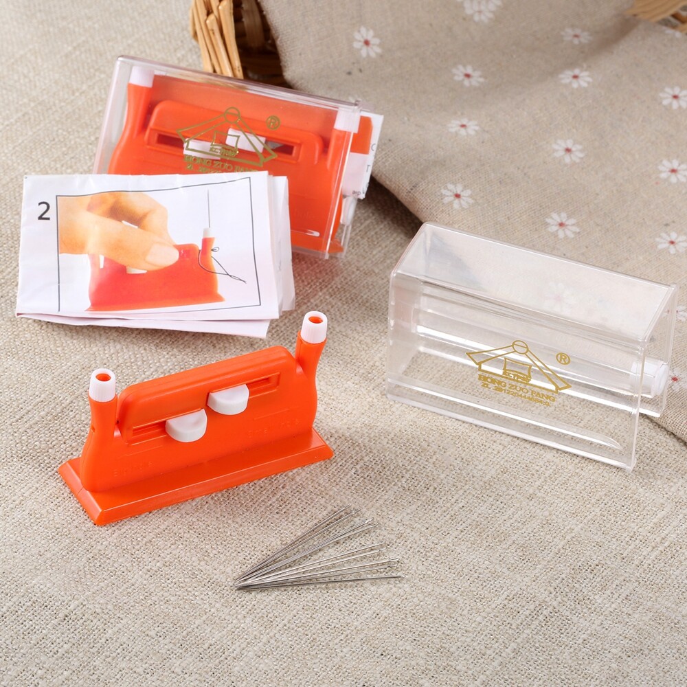 Double Hole Needle Threader Tool for Sewing Machine DIY Crafting-image