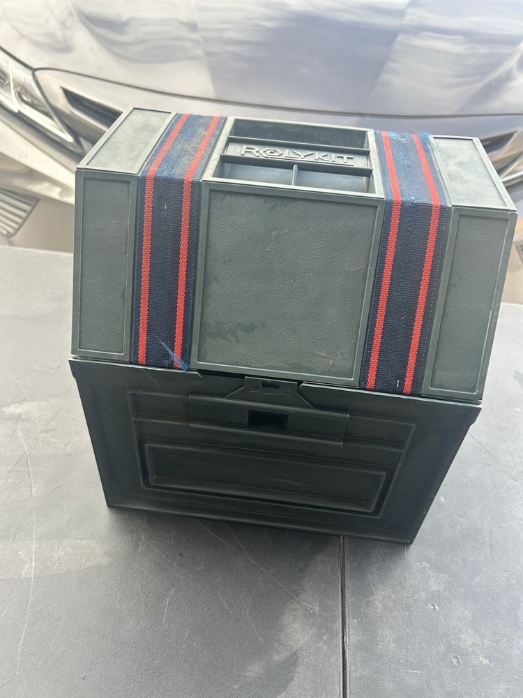 Vintage Large Rolykit Roll-Up Storage Box Organizer Crafts As Seen On TV