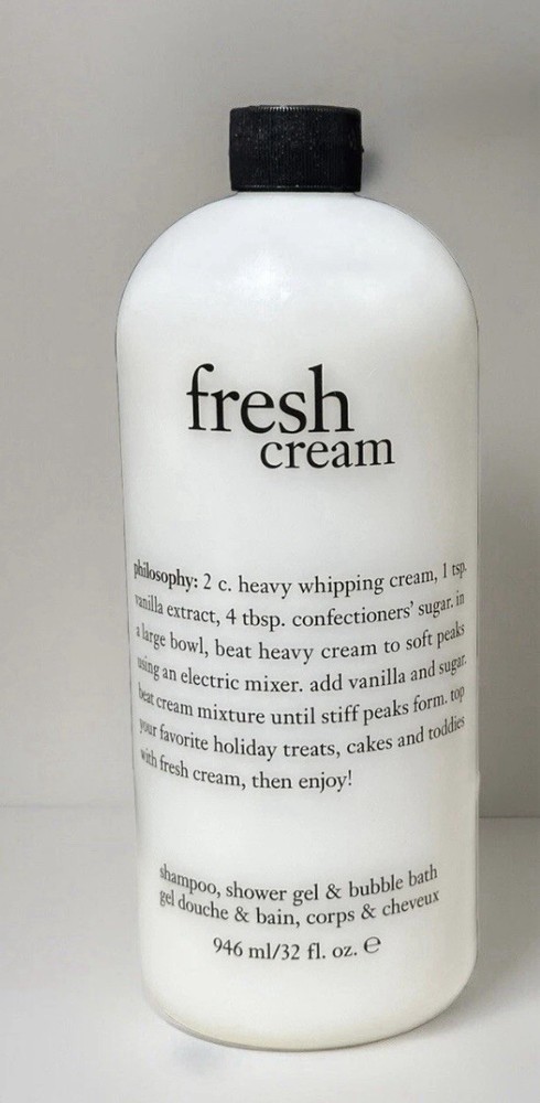 Philosophy Fresh Cream Shampoo, Shower Gel and Bubble Bath - 32 fl. oz.