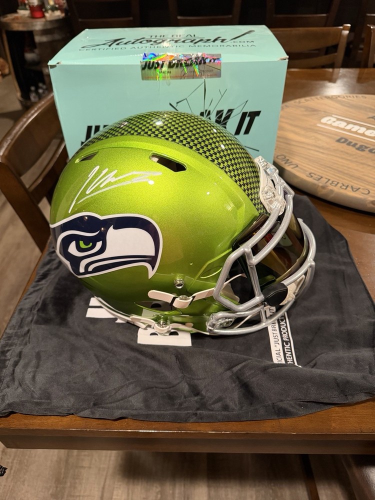 KENNETH WALKER III Seattle Seahawks Authentic Full Size Helmet  - Beckett COA