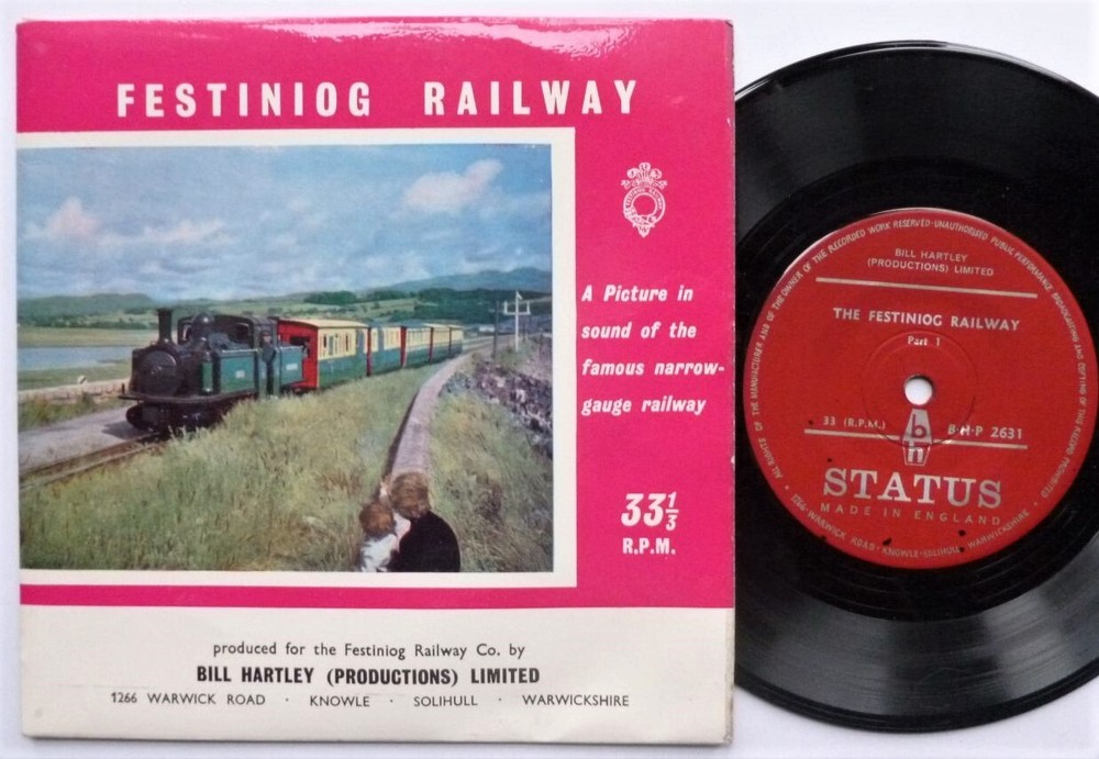 Various Festiniog Railway EP Status BHP2631 EX/VG 1960 7