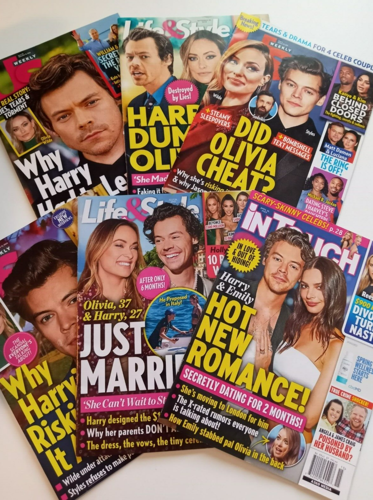 US weekly In Touch Life & Style Harry Styles gossip magazines lot One Direction
