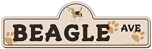 Beagle Street Sign | Indoor/Outdoor | Funny Home Decor for Garages, Living Ro...