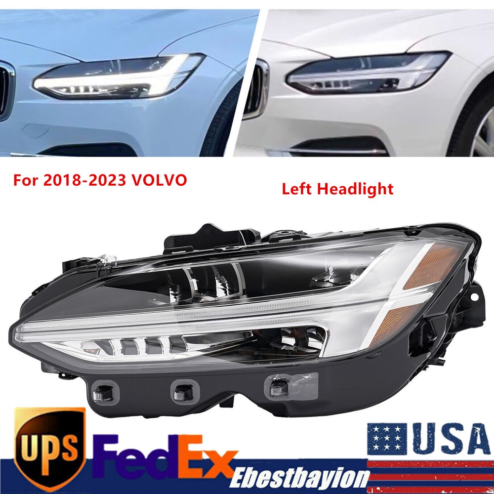 2018-2023 VOLVO S90 V90 Left Full LED DRL Headlight Driver Side