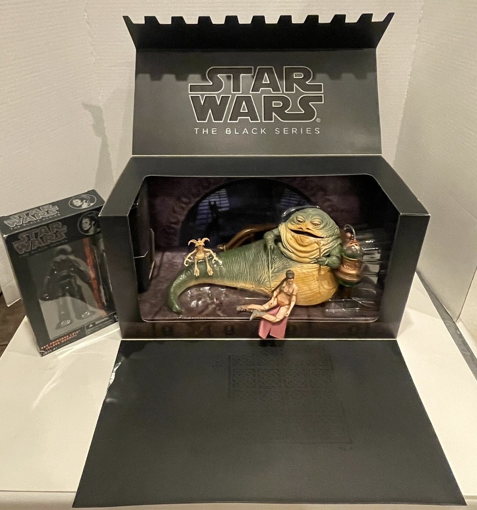 Star Wars 2014 SDCC Exclusive Jabba the Hutt, Leia Slave Outfit Black Series