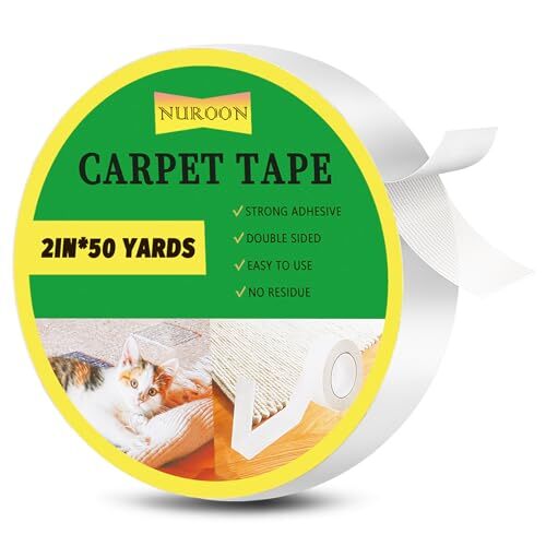 Rug Tape, Double Sided Tape Wall Mounting, Removable Rug Gripper 2