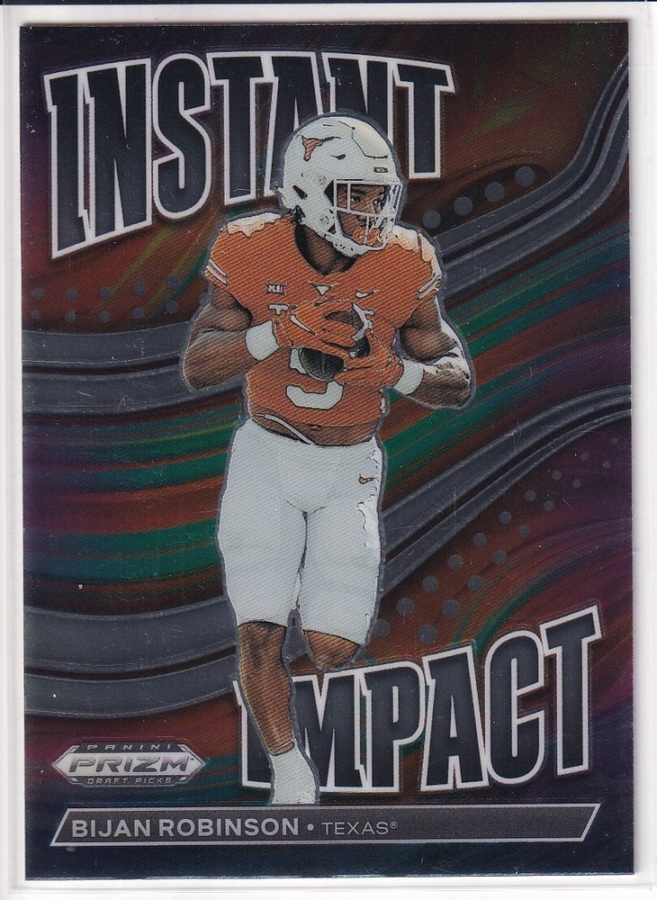 Bijan Robinson 2023 Prizm Draft Picks Instant Impact RC #II-17 Texas