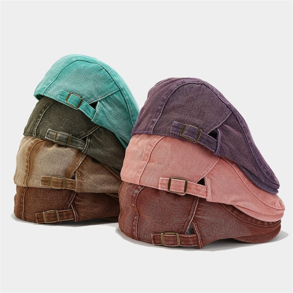 Men's Newsboy Caps Lightweight Cooling  Scally Cap for Men Adjustable Flat Cap