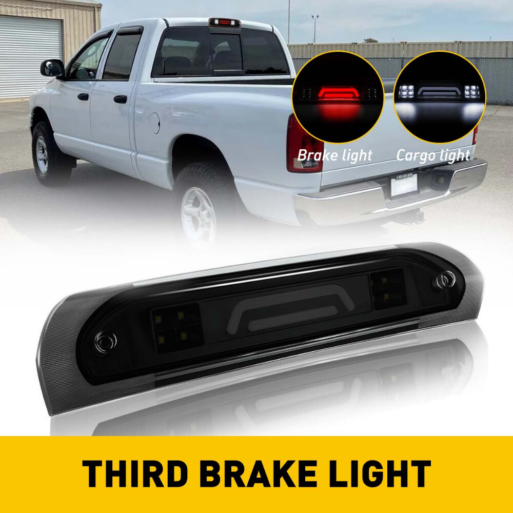 For 2002-2009 Dodge RAM 1500 2500 3500 Smoked 3rd LED Third Brake Cargo Light