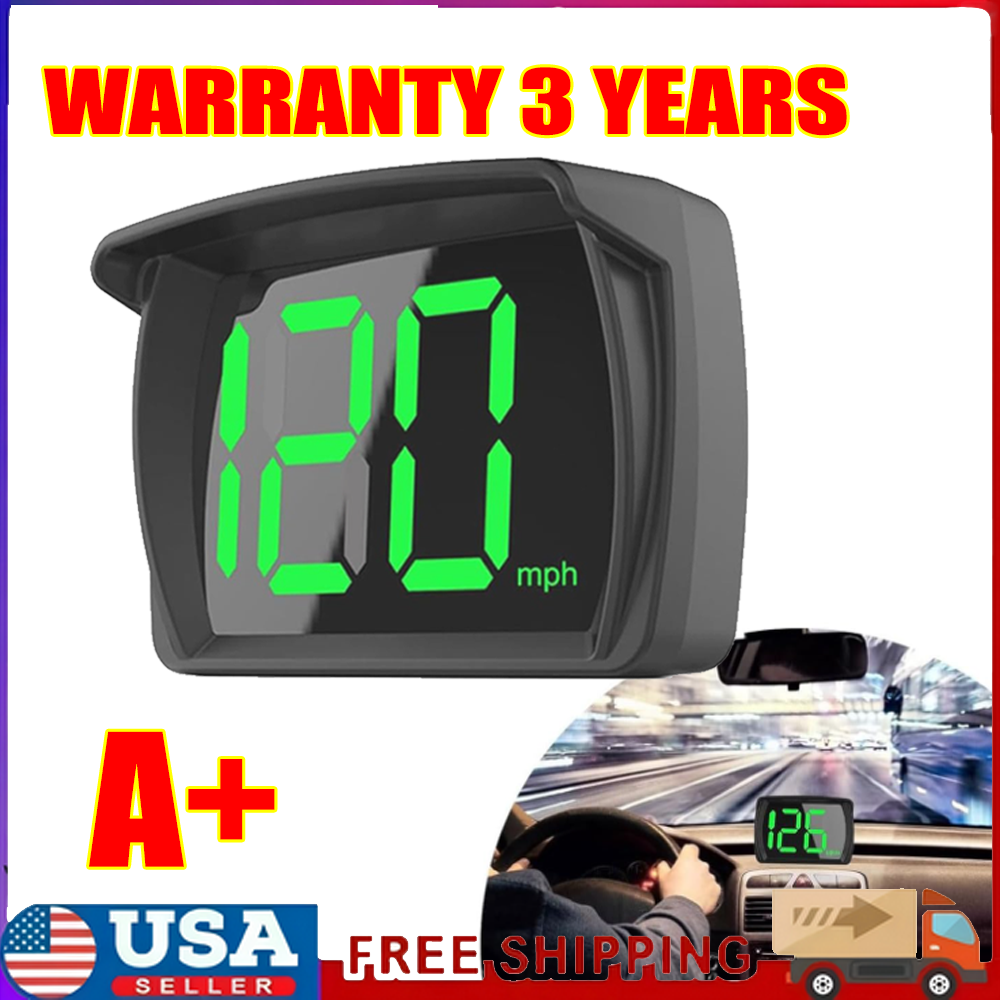 1-Piece GPS Digital Speedometer HUD for Car Truck Motorcycle MPH Display