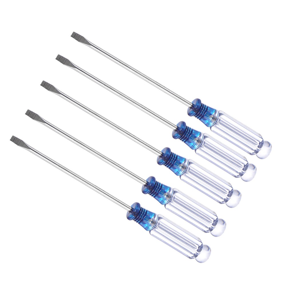 5-Piece 3.0mm Slotted Screwdriver Set with Anti-Slip Grip