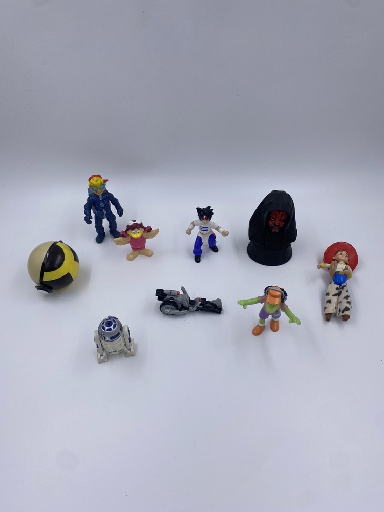 Vintage Toy Action Figure Lot of 9 Includes McDonalds Simpsons Star Wars and More