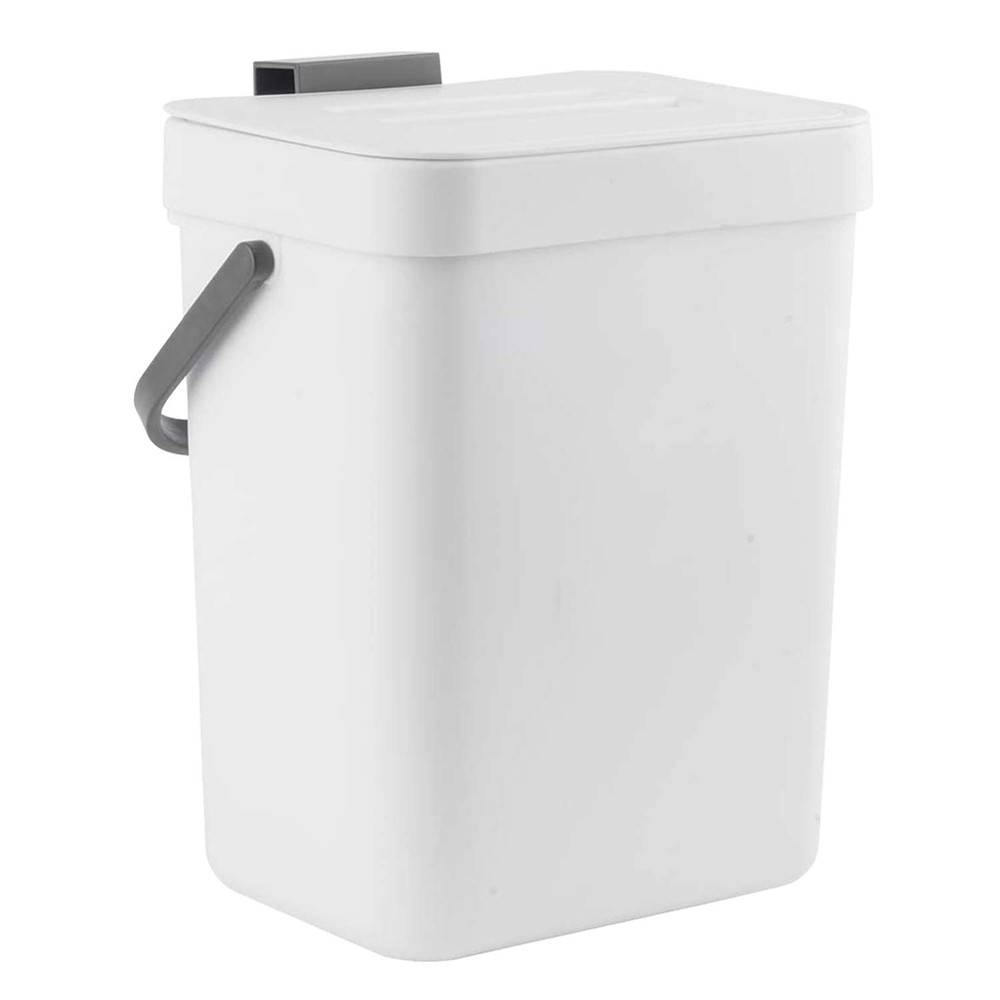 Mini Desktop Trash Can with Lid, Small Countertop Garbage Can, Plastic Tiny T...