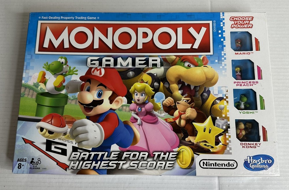 NEW SEALED Monopoly Gamer Nintendo Mario Bros Battle Edition Board Game