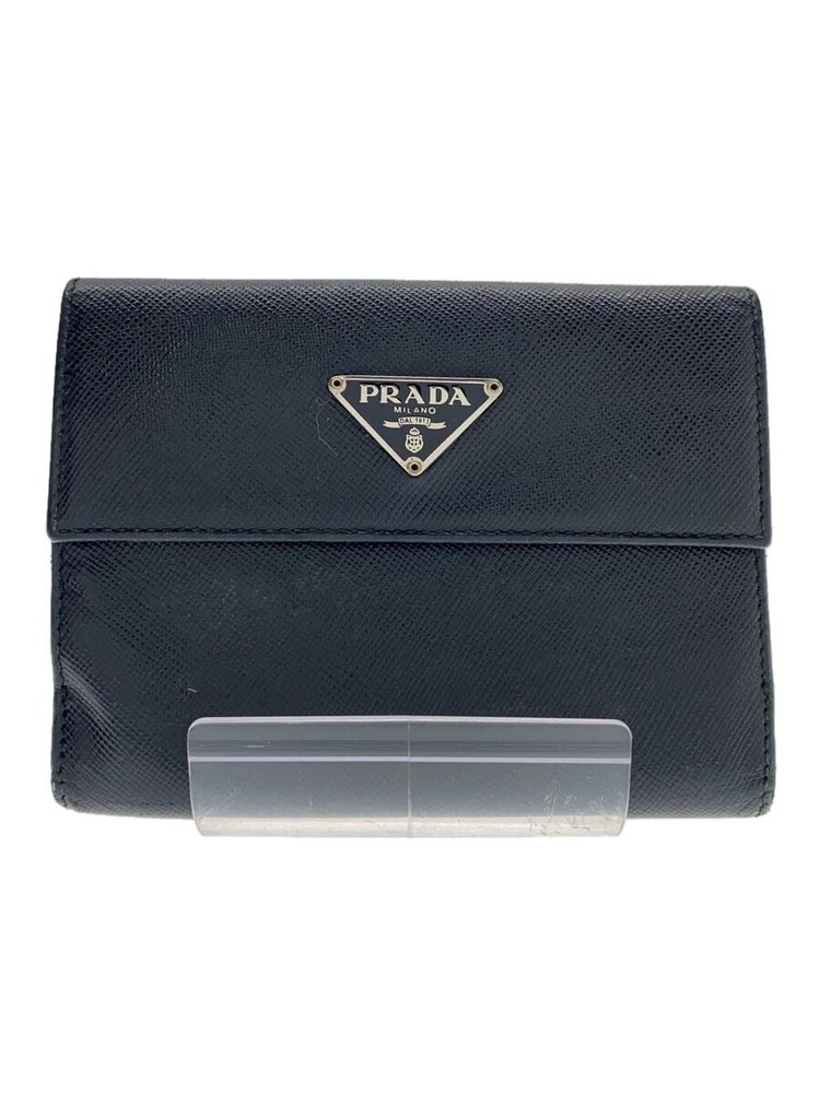 PRADA Black Leather Wallet for Women