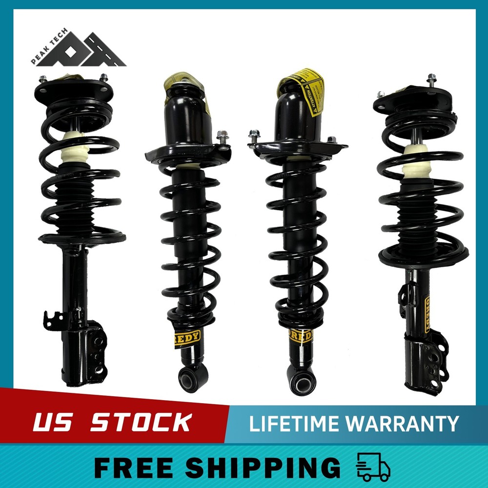 4PCs Front & Rear Struts for Toyota Corolla NO XRS 2003 2004 2005 2006 2007 2008