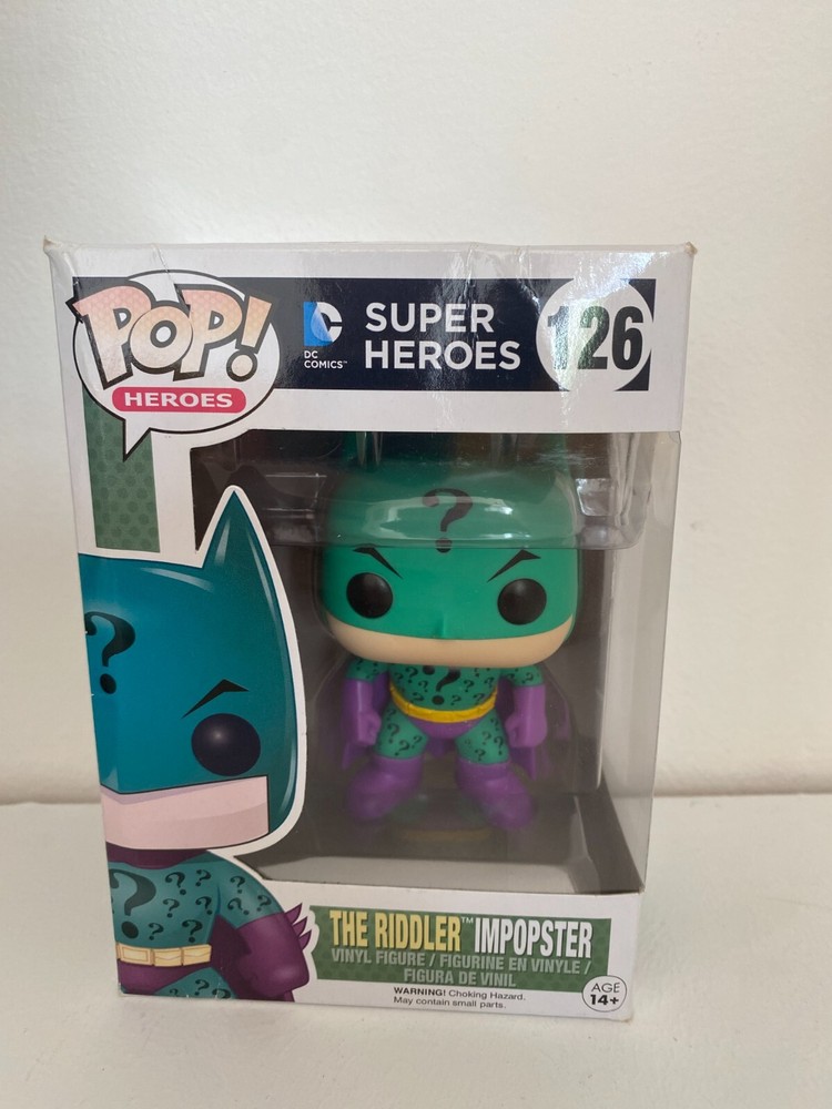 BNIB FUNKO POP VINYL DC COMICS THE RIDDLER IMPOSTER #126 FIGURE SUPER HEROES