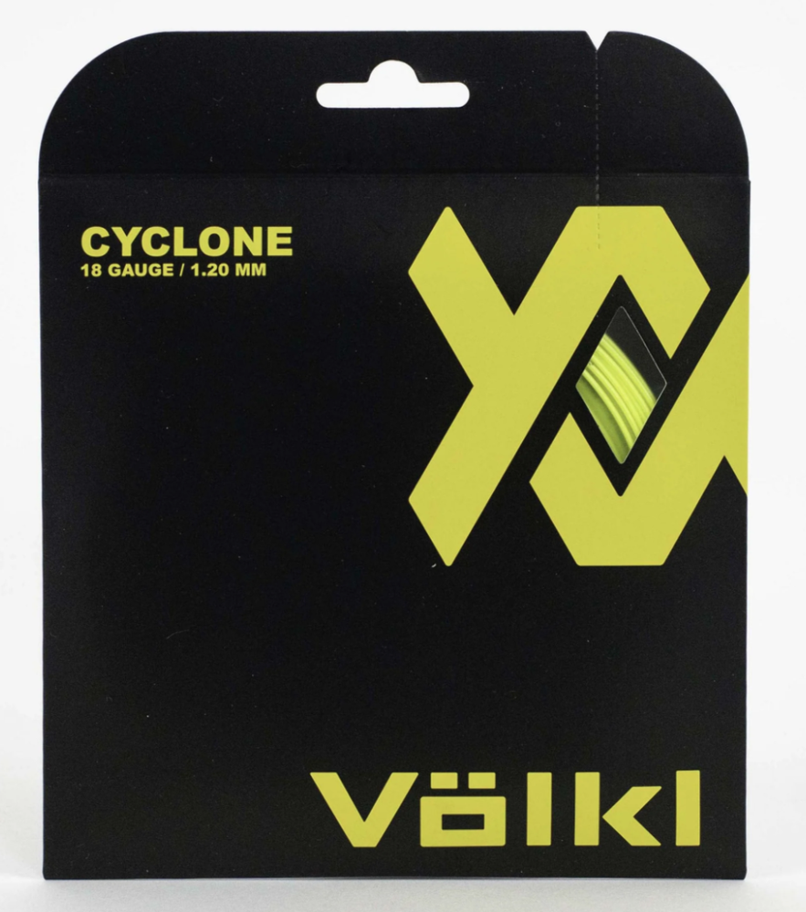NNEDSZ 1 Pack Volkl Cyclone 18g/1.20mm Tennis Racquet Strings - Neon Yellow