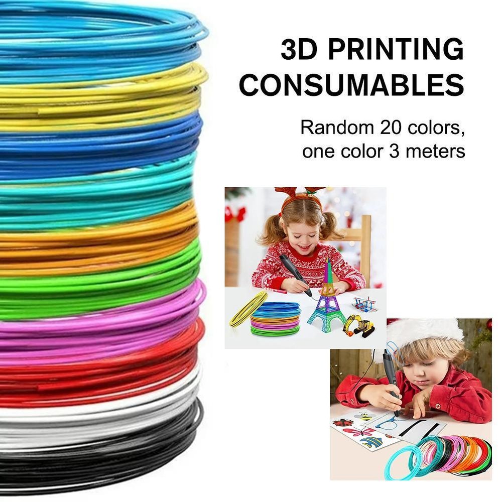 1 5Pcs 20 Colors 3D Pen PLA Filament Refills 3 meters Ma Color Printing J4Q3 υв