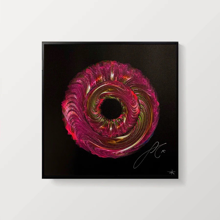 Sabrina Carpenter Signed/Auto Soundwaves Art Framed - Very Limited To 70 Pieces
