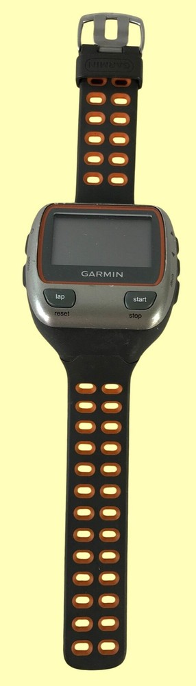 Garmin Forerunner 310XT GPS Sports Watch Black Orange Band Untested