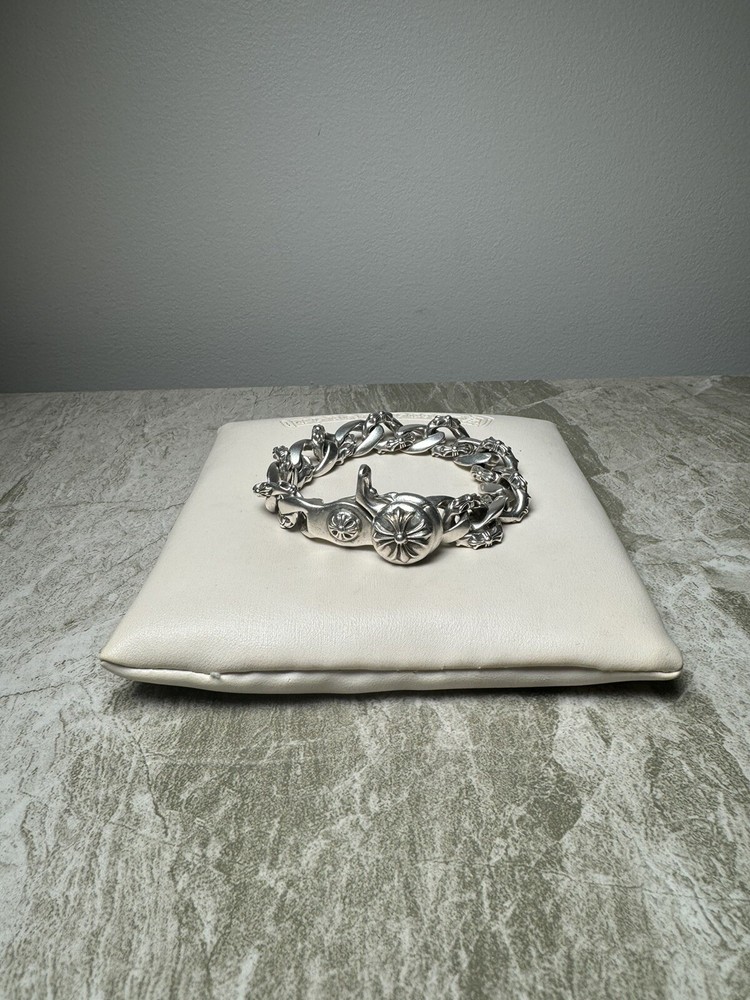 Chrome Hearts Fancy Link Lobster Clasp Bracelet