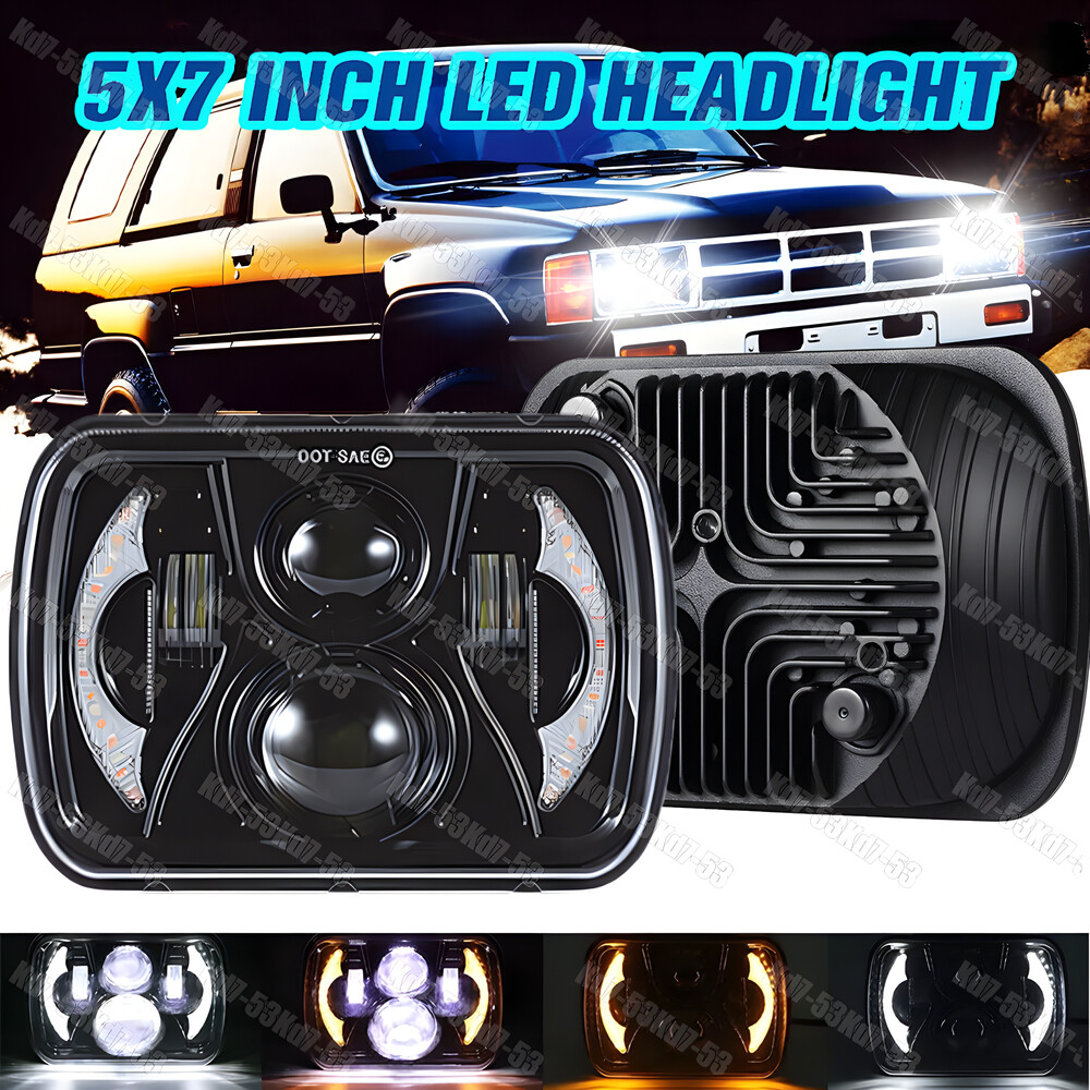 5X7 Inch Ultra-Bright LED Hi-Lo Headlights with DRL for Toyota Pickup