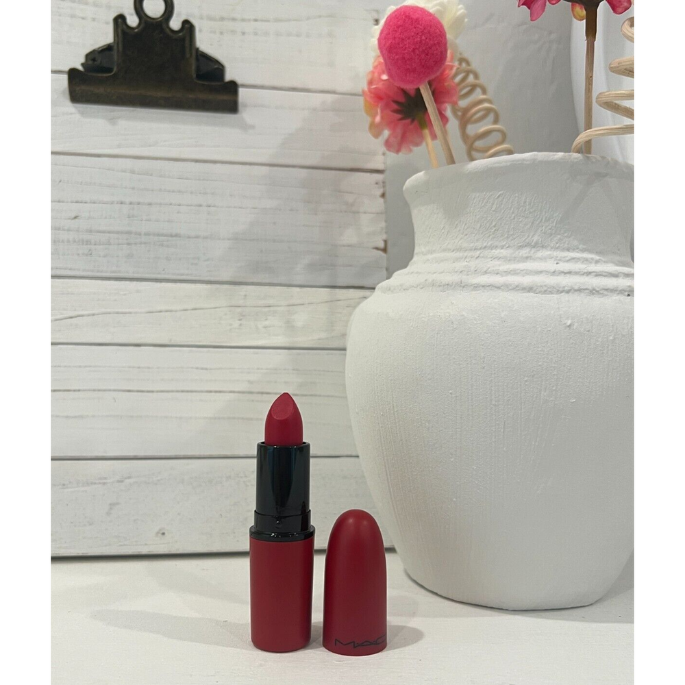 Authentic MAC Matte Lipstick Ruby Woo BB1 Full Size No Box
