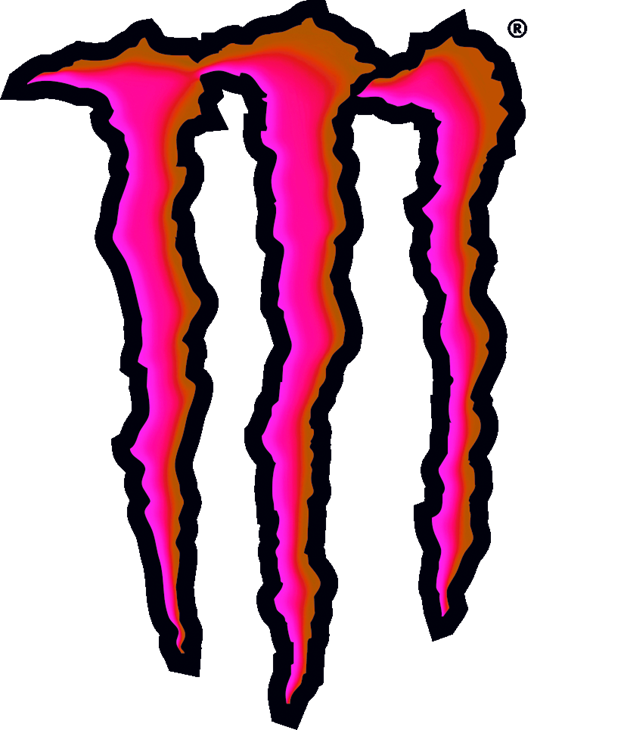 Monster Energy Pink Vinyl Die Cut Sticker Decal