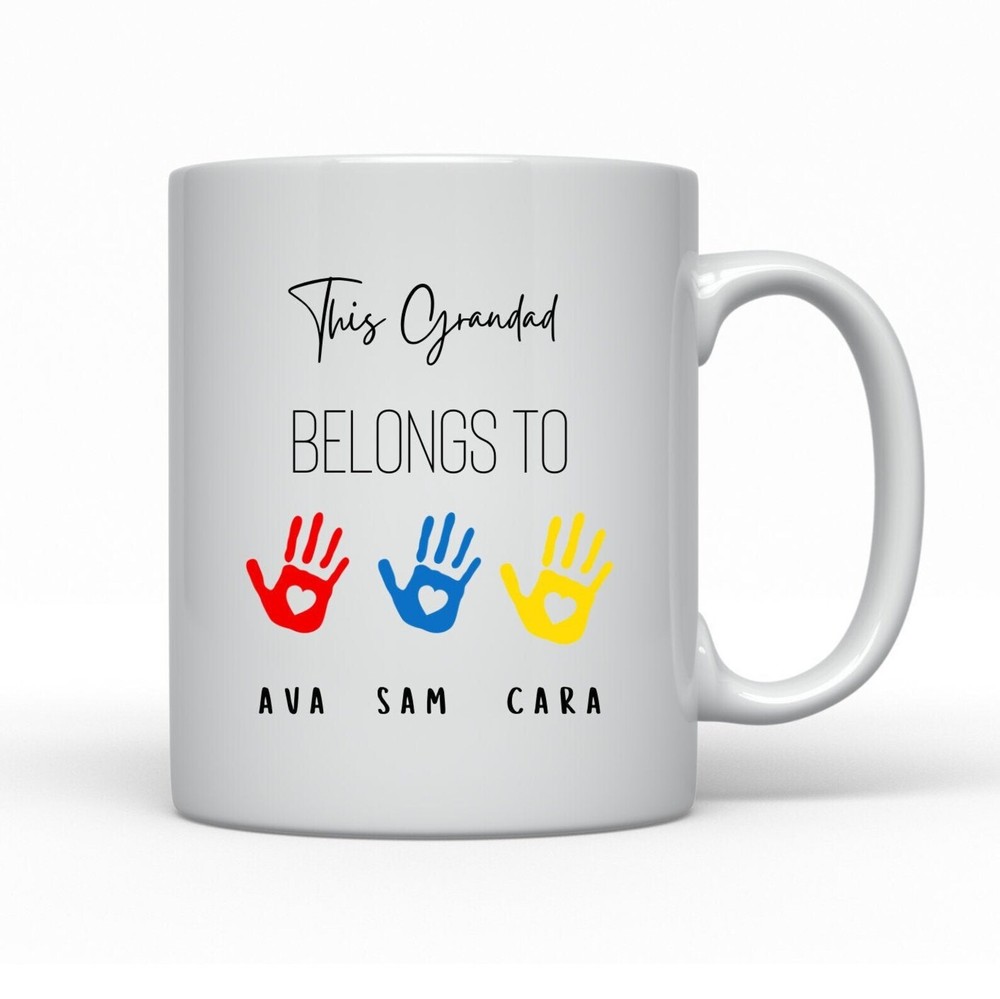 Personalised Granddad Mug for Father's Day - Custom Dad Gift from Grandkids