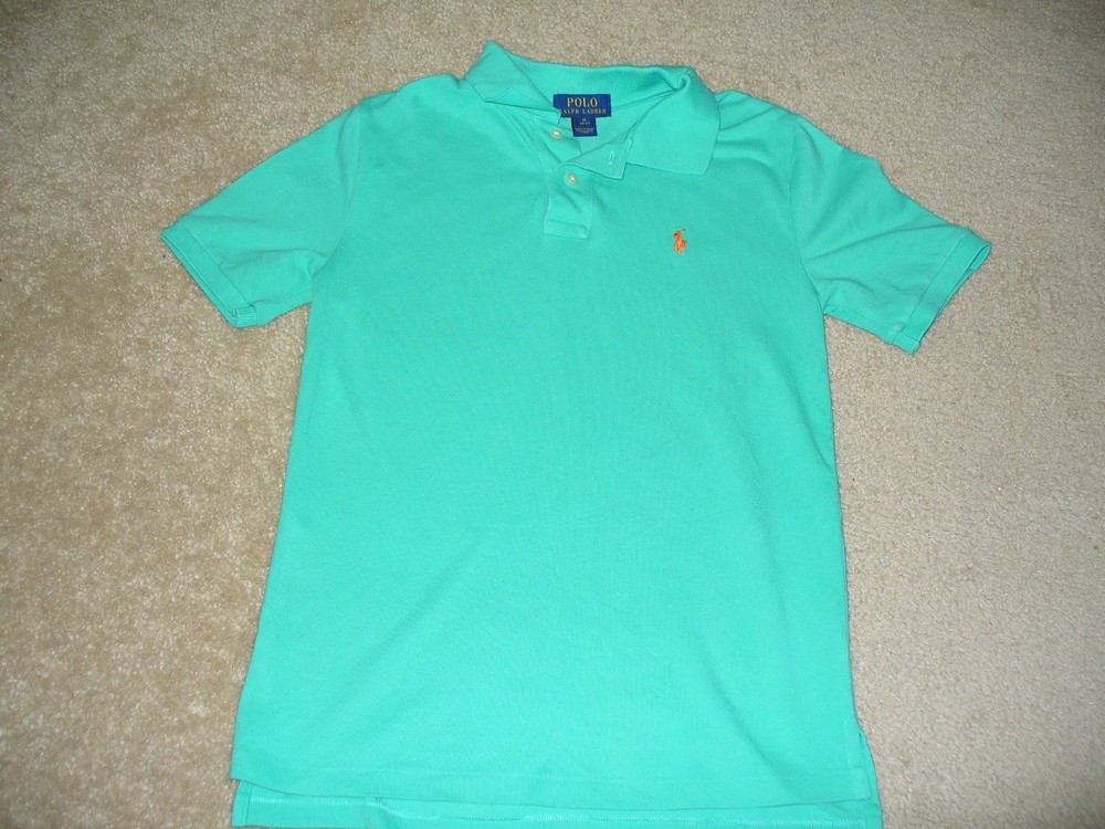 Polo Ralph Lauren Size M (10-12) Boys Light Green Short sleeve Polo
