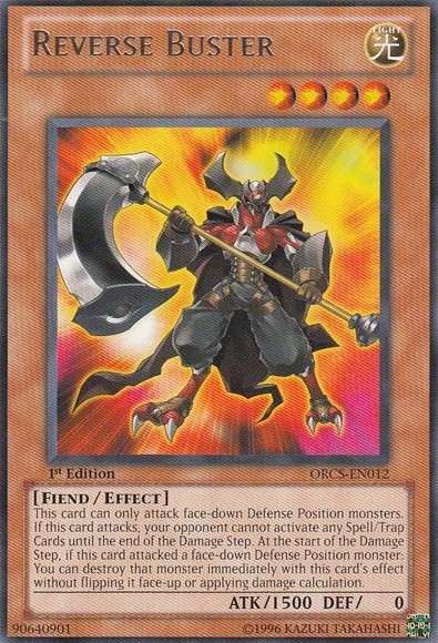 Reverse Buster ORCS-EN012 1st Edition Rare Moderately Played