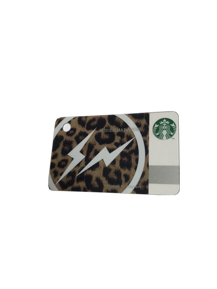 Starbucks Gift Card Japan B-SIDE HARAJUKU Fragment Mini Brown Leopard - Rare!-image