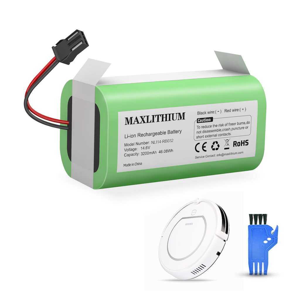 3200mAh 14.4V Li-ion Replacement Battery for Deebot N79S Eufy RoboVac 11 11S & Other Models