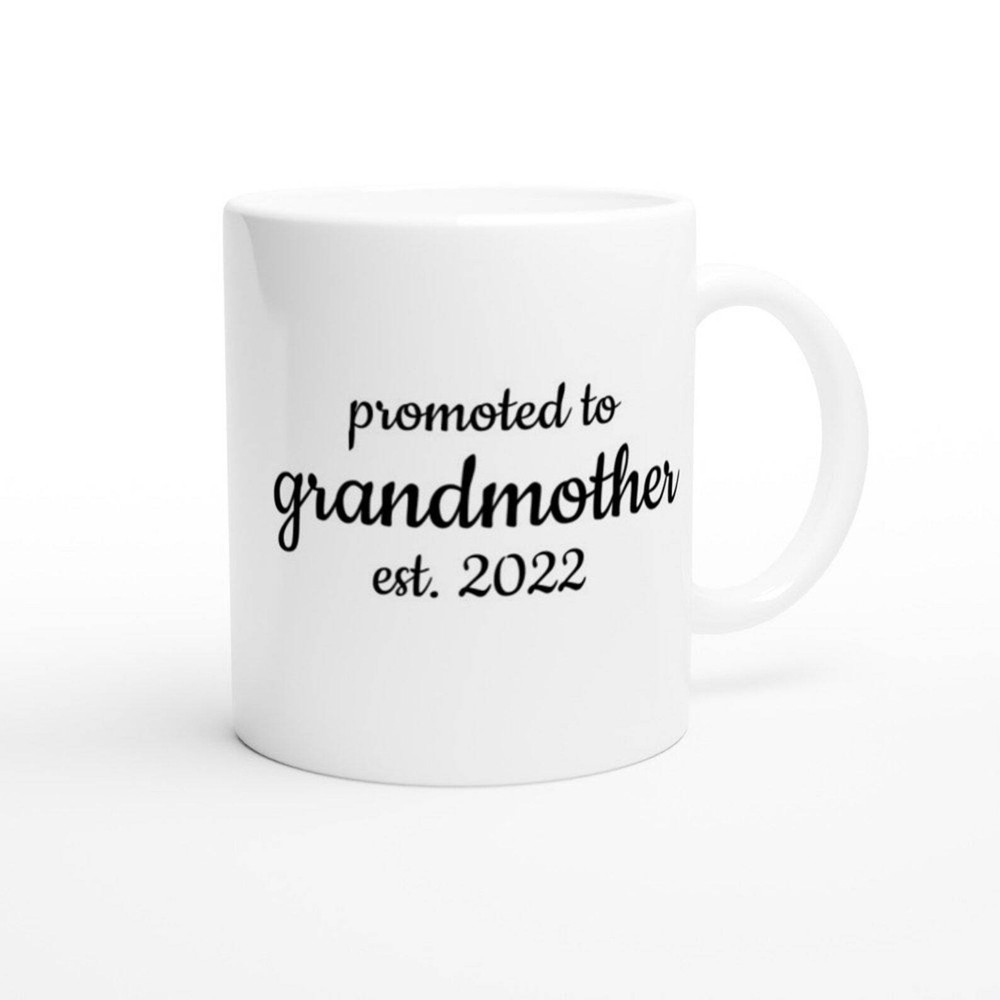 Grandma Est 2022 Coffee Mug New Grandmother Gift Baby Shower