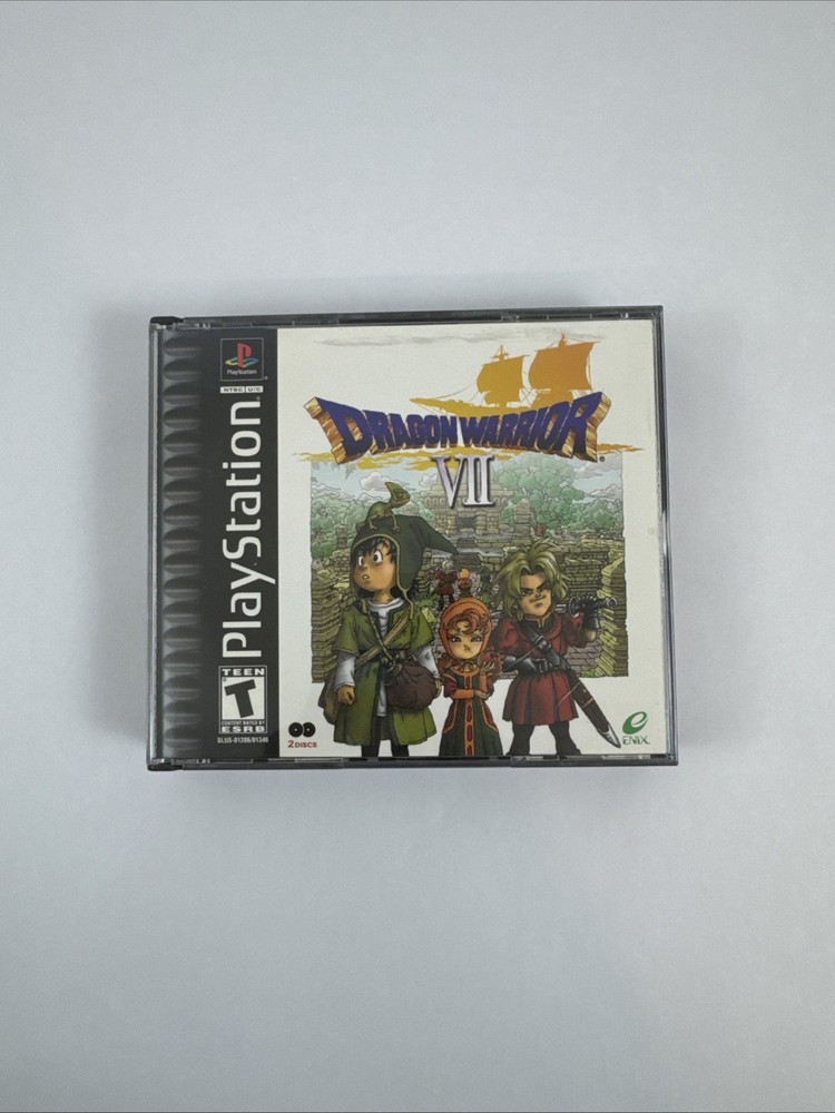 Dragon Warrior VII PS1 Complete 2001 CIB with Insert Near Mint Condition