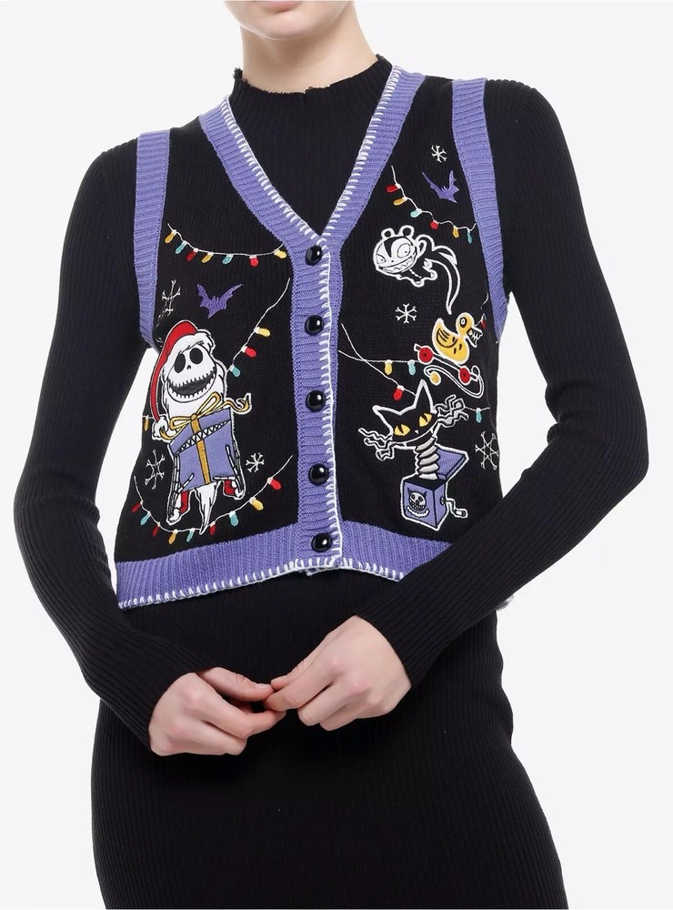 Her Universe The Nightmare Before Christmas sweater vest top SMALL (SOLD OUT)