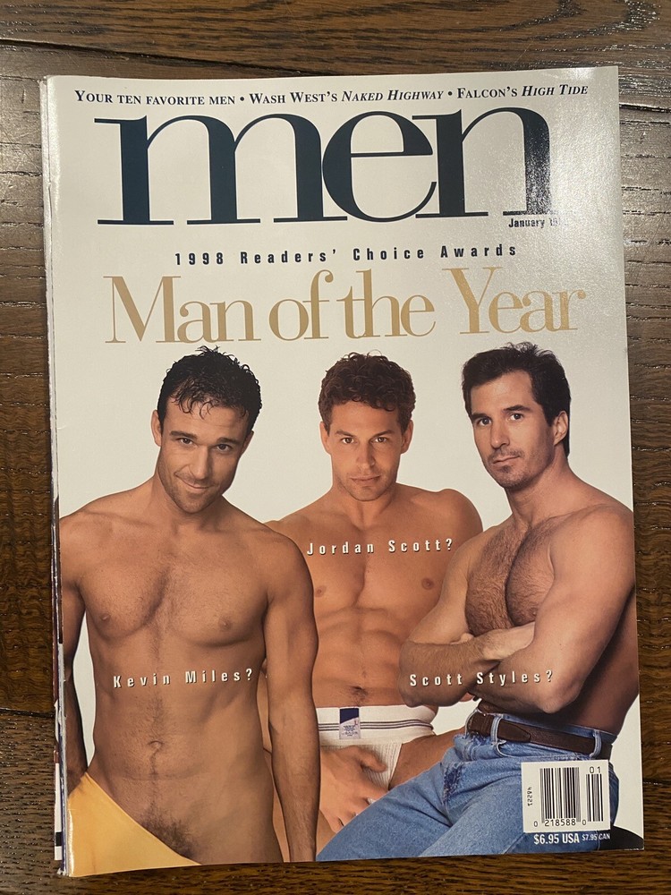 Advocate Men January 1998 Gay Magazine, Hunk Muscular Male Models, Collector's