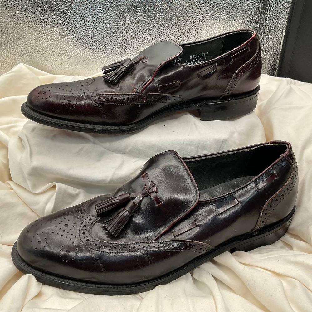VTG O'SULLIVAN EXECUTIVE IMPERIAL  10D  OXFORD LEATHER WING TIP DRESS SHOES