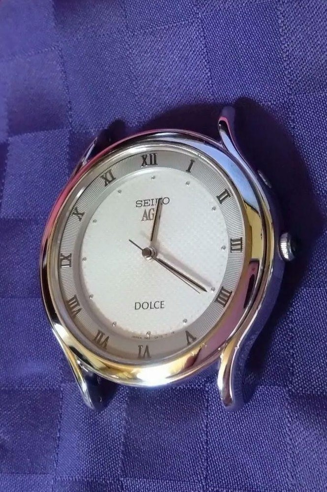 Seiko Dolce AGS D Watch with New Battery and Buckle Belt