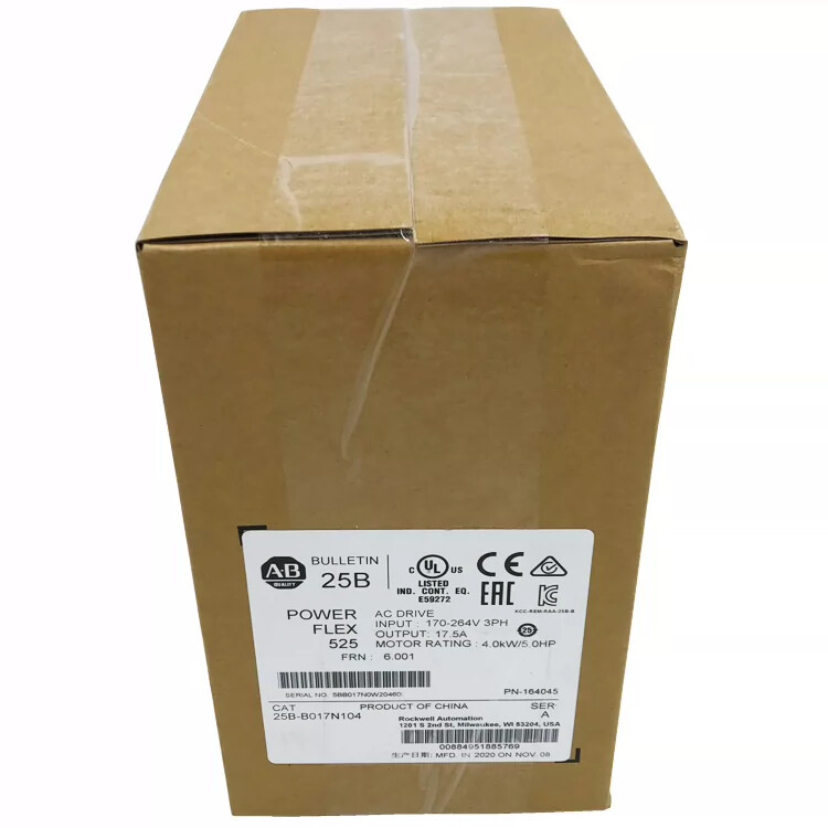 New Allen Bradley 25B-B017N104 PowerFlex 525 4kW (5Hp) AC Drive