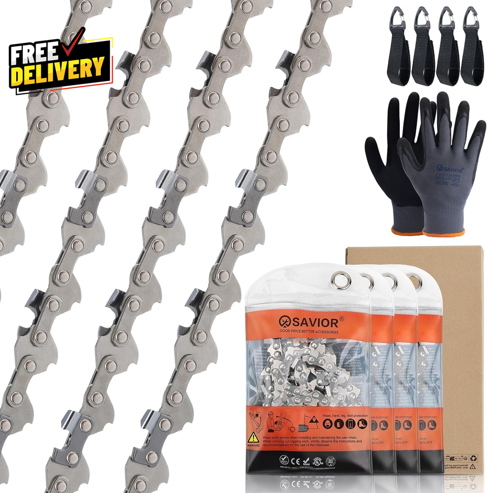 4 Pack 5 Inch Chainsaw Chain for WORX WG324 / WG324.9 / WG325 / WG325.9....