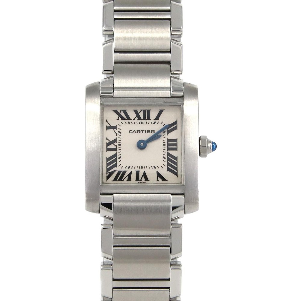 Cartier Tank Francaise SM W51008Q3 Stainless Steel Quartz Watch 2600074808632