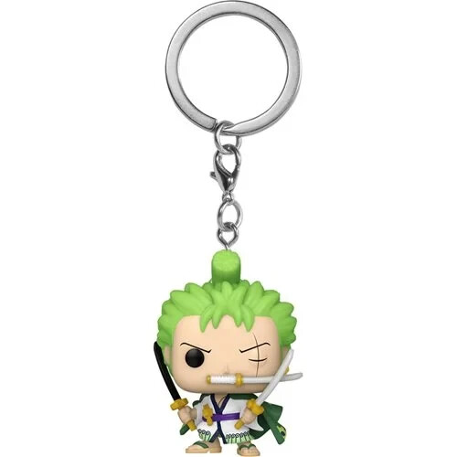 Anime One Piece Zoro Roronoa Keychain 1.5 Inch Vinyl Figure Collectible