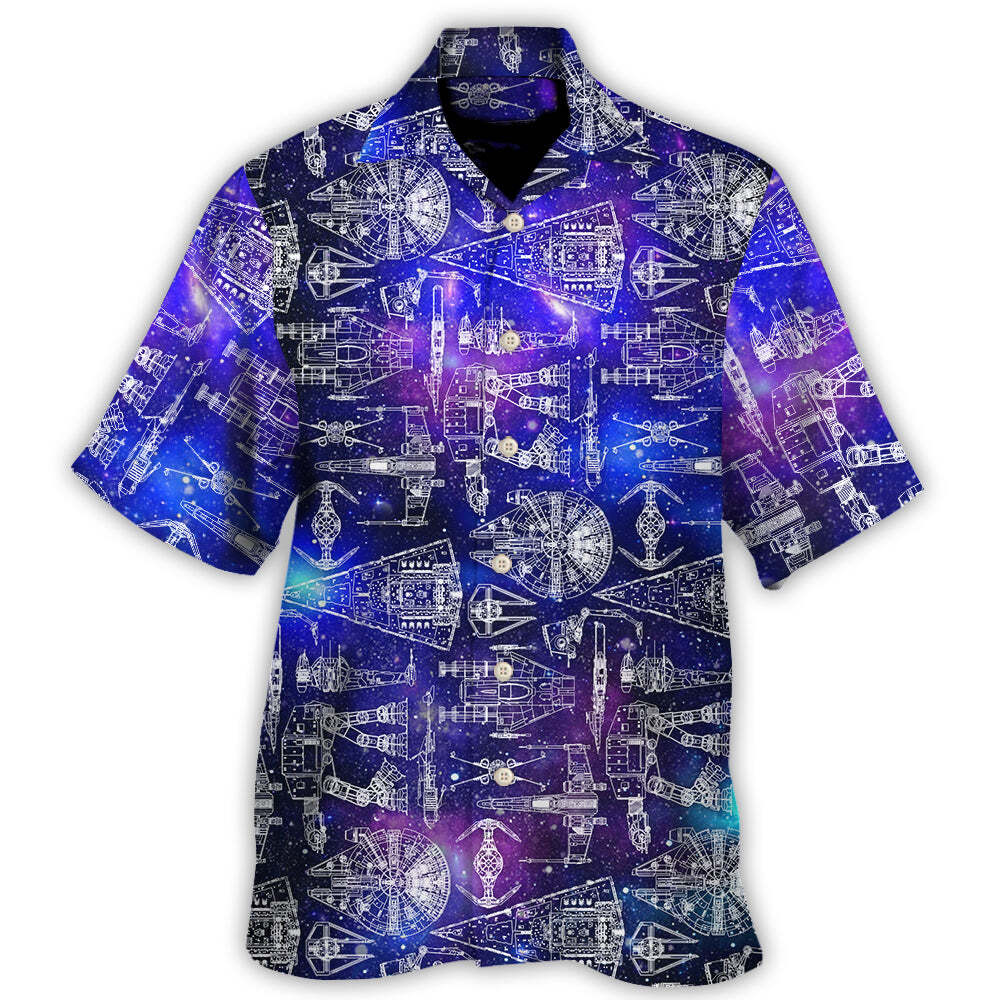 Star Wars Galaxy Hawaiian Shirt For Men US Size Tropical Summer Style New Arrival