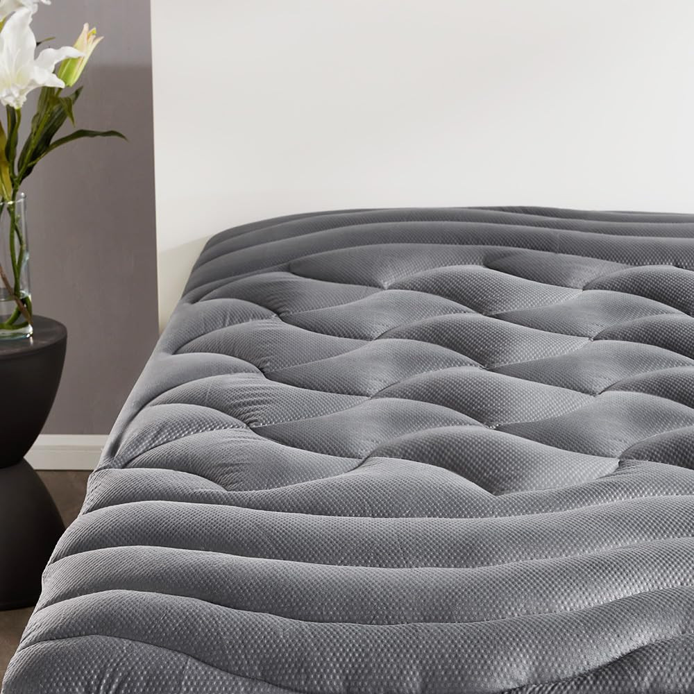Cooling Mattress Topper California King, Premium Zoned Cool Mattress Pad Cove...