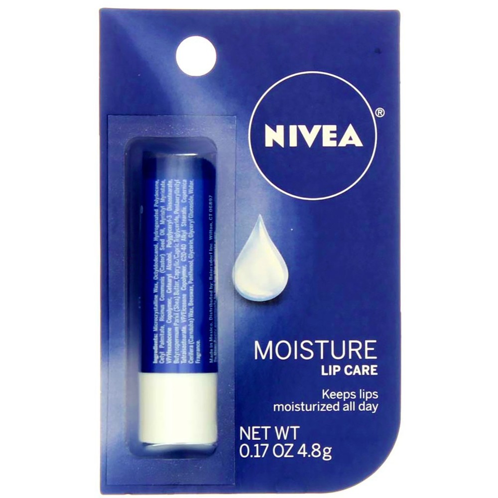 Nivea 5-Pack Moisturizing Lip Care Sticks 0.17 oz Each