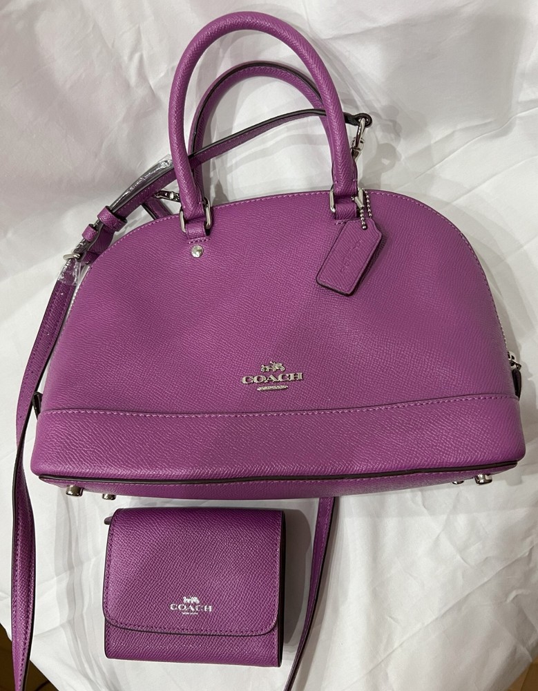Coach SIERRA Satchel Handbag F57555 with Crossbody Strap - Lovely Gift