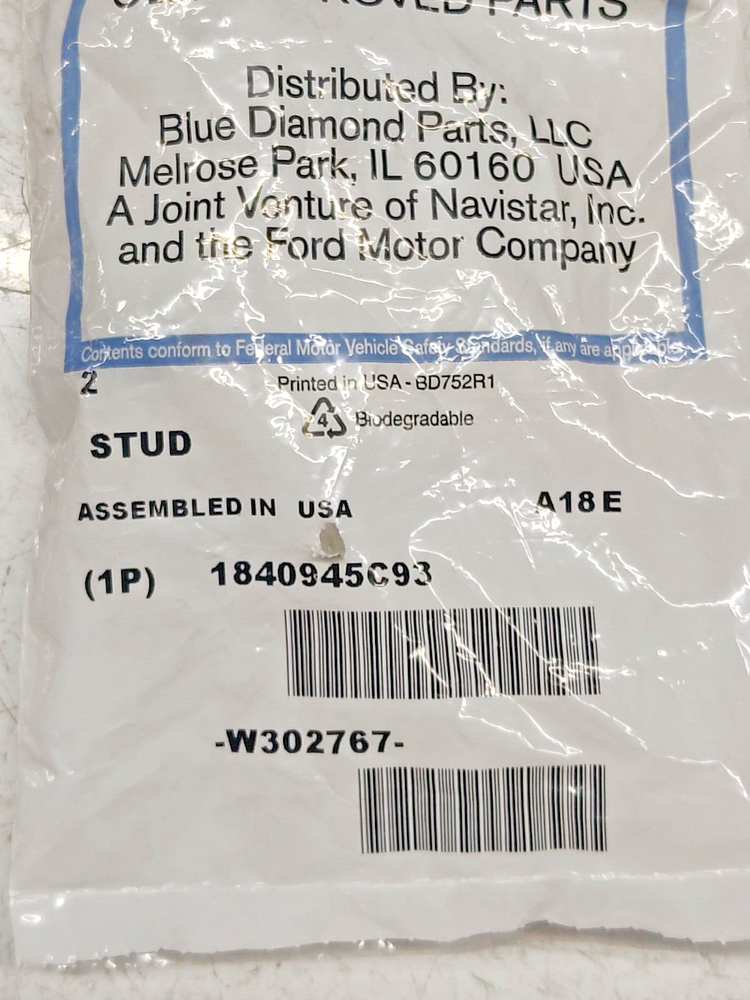 NF 1840945C93 Stud Assembly Bolt for Valve Cover - 2-Piece Set
